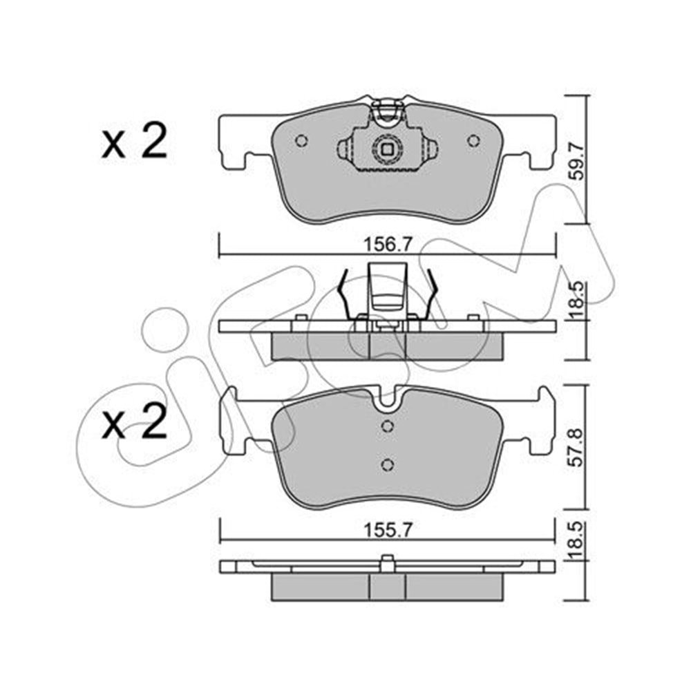 FREN BALATASI BMW ÖN 1 SERISI (F20,F21) 116 i 2010- / (F20,F21) 116 D 2010- / (F20,F21) 118 D 2010-