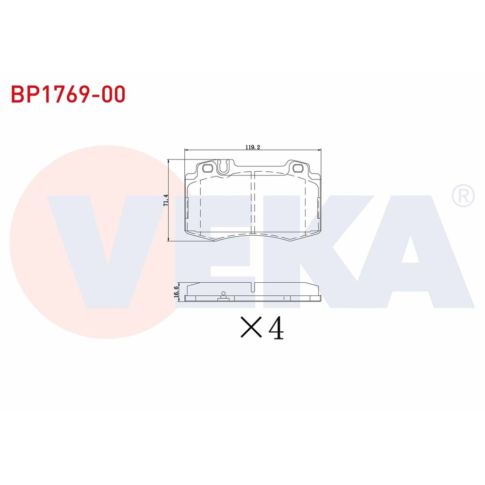 FREN BALATASI MERCEDES ÖN C SERISI (W203) C 230 2000-2006/ (W203) C 270 CDI 2000-2006/ (W203) C 200