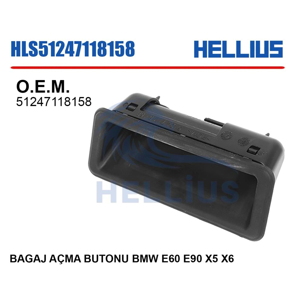 BAGAJ AÇMA BUTONU BMW E60 E90 X5 X6