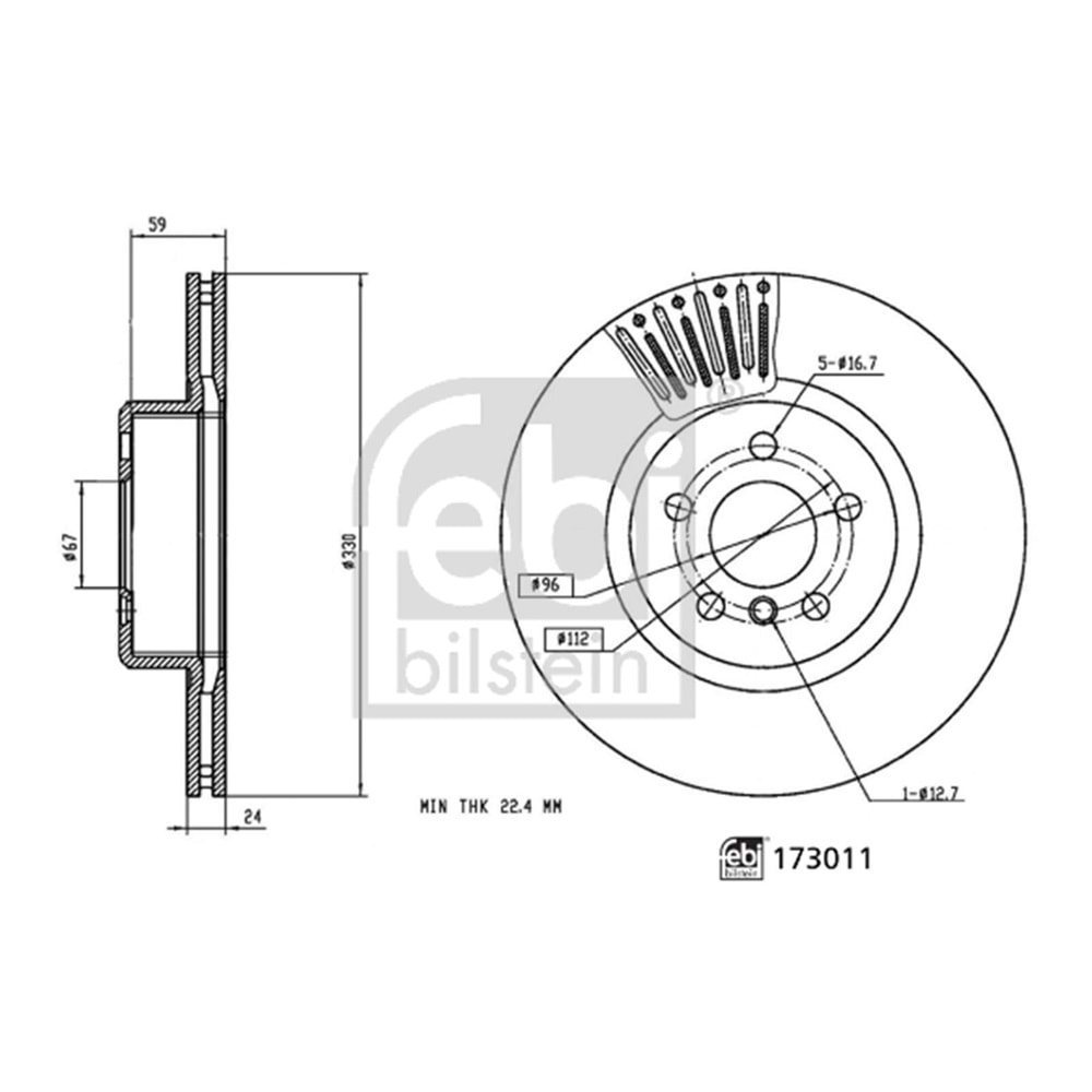 FREN DİSKİ BMW ÖN G30 G31 TAKIM