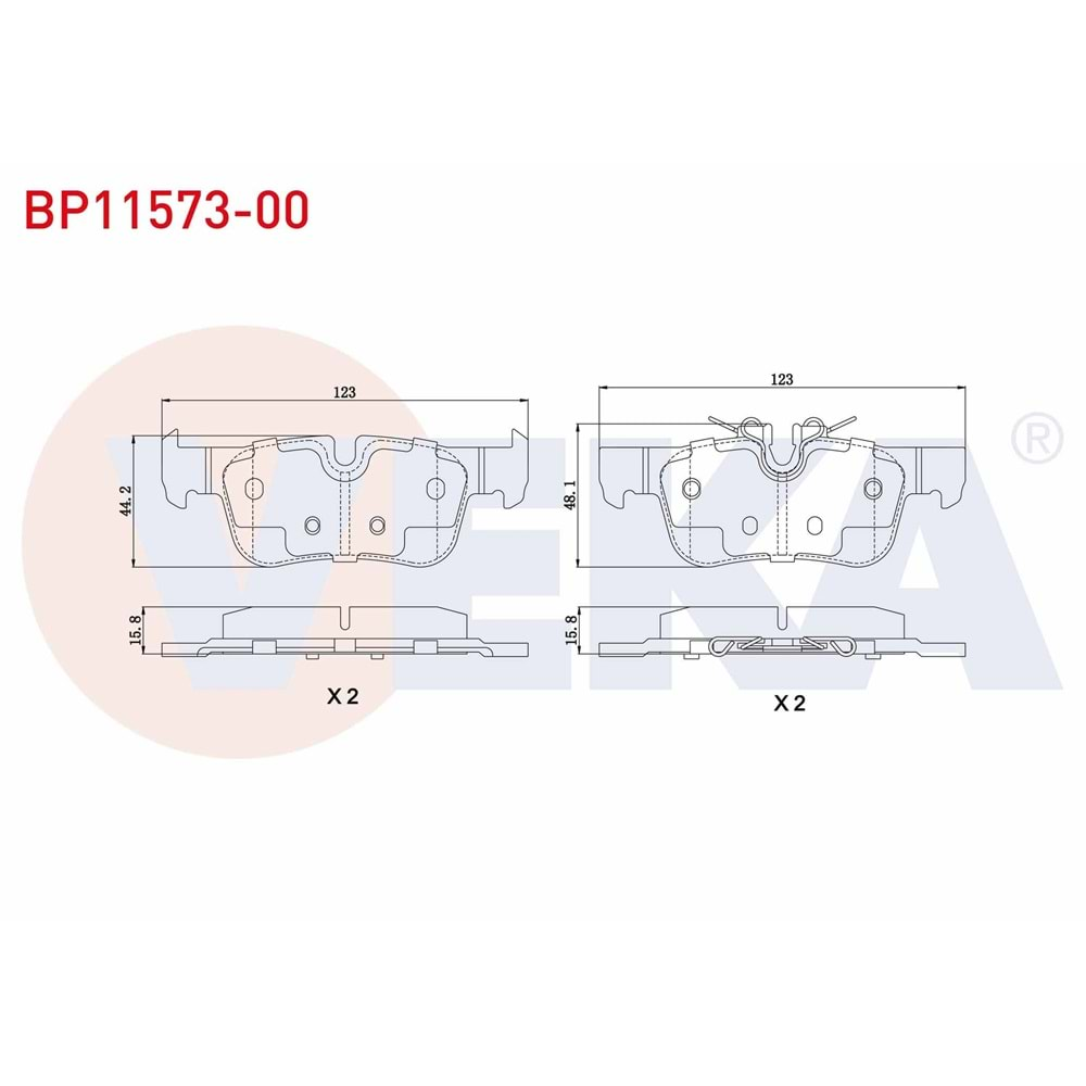 FREN BALATASI BMW ARKA 2 SERİSİ F45 218İ 2014>