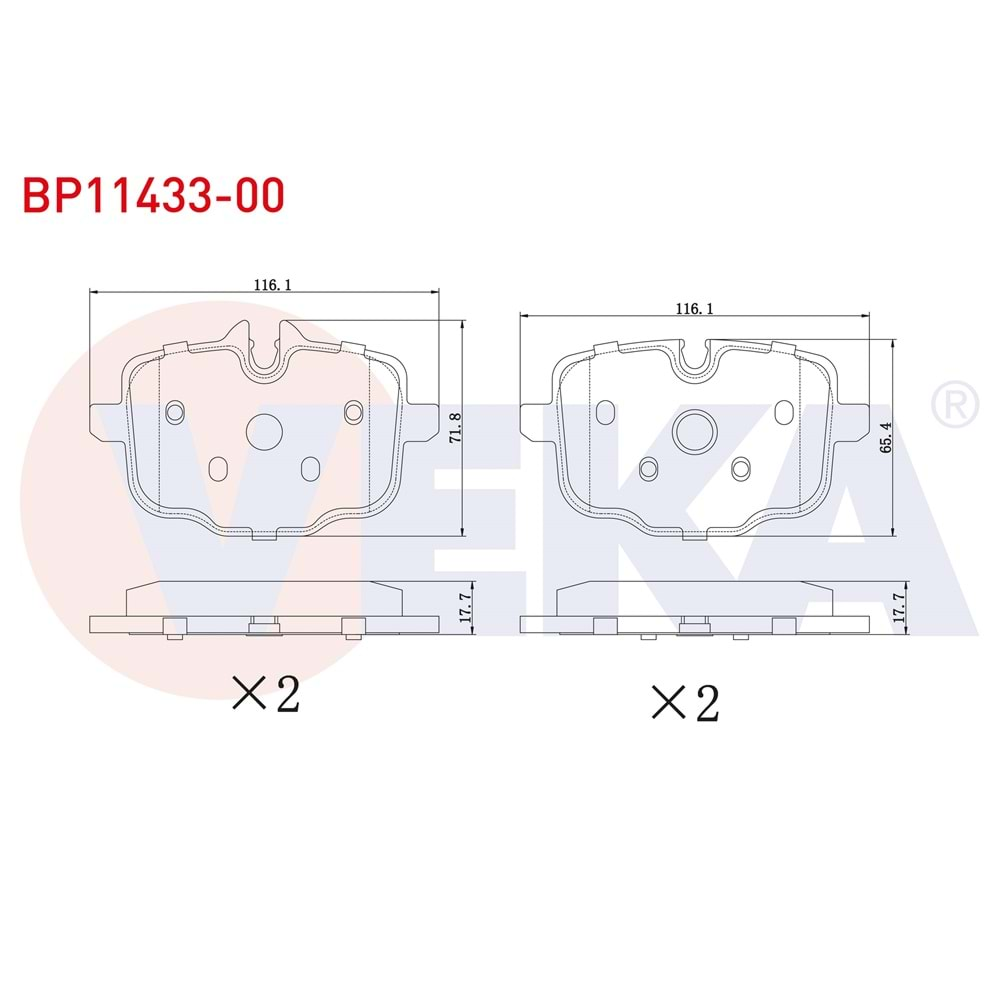 FREN BALATASI BMW ARKA 5 SERİSİ F10 535 2010>