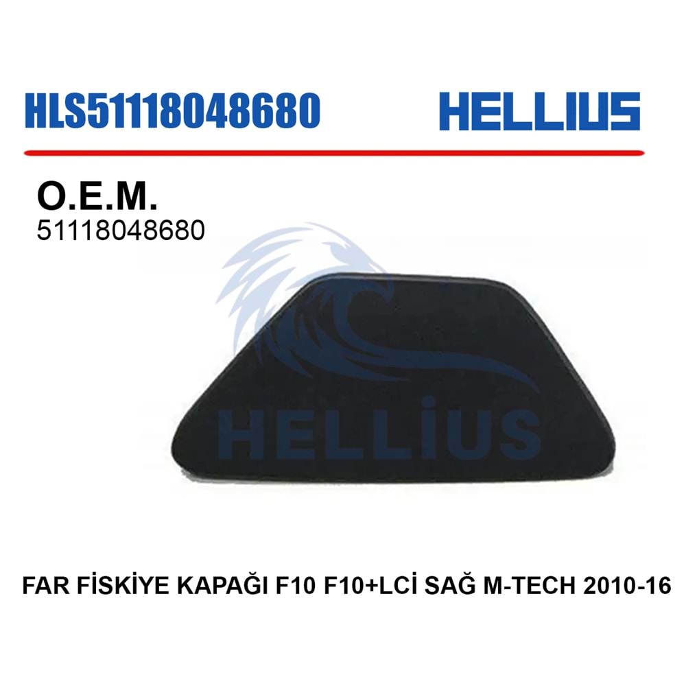 FAR FİSKİYE KAPAĞI F10 F10+LCİ SAĞ M-TECH 2010-16