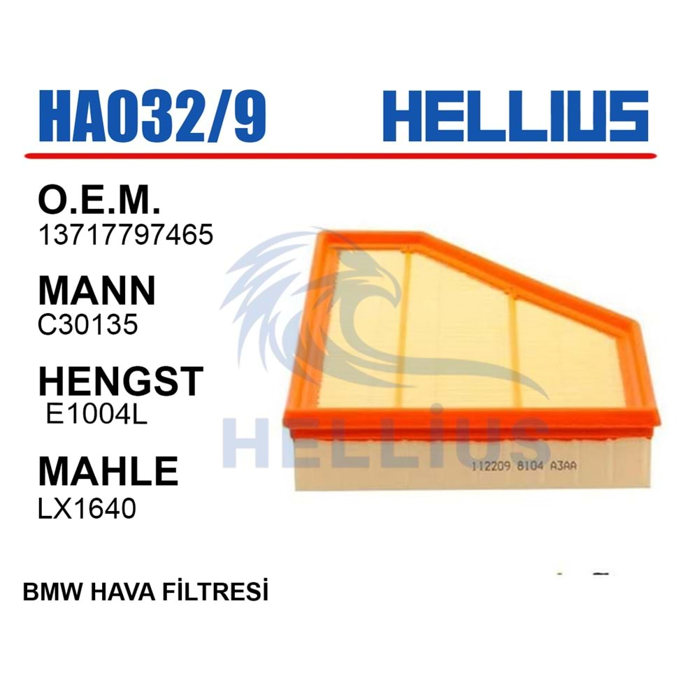 HAVA FİLİTRESİ BMW E90 320D