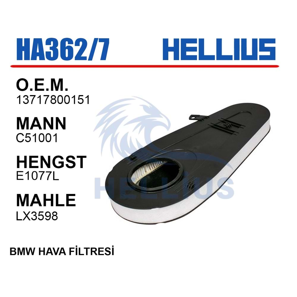 HAVA FİLİTRESİ BMW F10 POŞETLİ 11>17