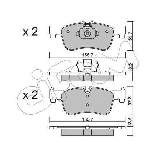 FREN BALATASI BMW ÖN 1 SERISI (F20,F21) 116 i 2010- / (F20,F21) 116 D 2010- / (F20,F21) 118 D 2010-