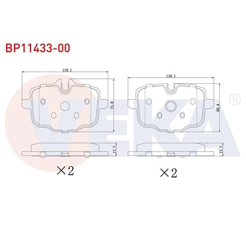 FREN BALATASI BMW ARKA 5 SERİSİ F10 535 2010>