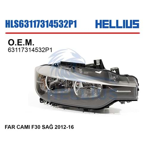 FAR CAMI F30 SAĞ 2012-16