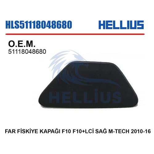 FAR FİSKİYE KAPAĞI F10 F10+LCİ SAĞ M-TECH 2010-16